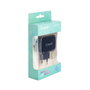 Tooq Cargador de Pared TQWC-1S02 con 2 Puertos USB y Tecnología AI, Negro